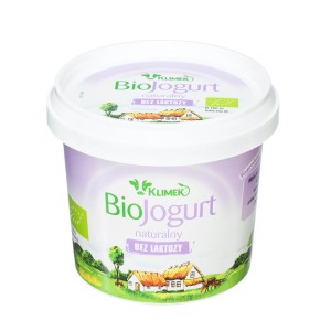 Jogurt naturalny bez laktozy BIO 330 g - Klimeko