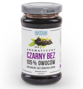 Natjun Konfitura Czarny bez 220 g