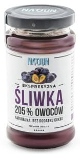 Natjun Konfitura Śliwka 205 % 220 g