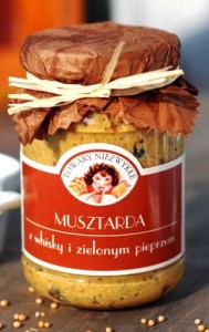 Musztarda z whisky i zielonym pieprzem 190 g Towary Niezwykłe