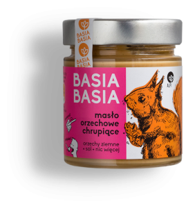 Masło orzechowe chrupiące Basia Basia 210 g