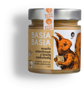 Masło orzechowe z białą czekoladą Basia Basia 210 g 